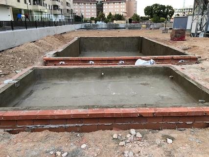 Gunita para piscinas con skimmers